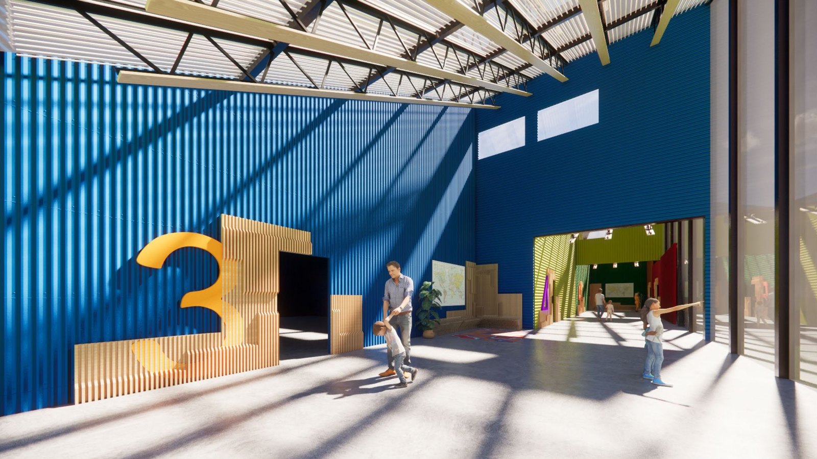 Timber and daylight in a children’s interior, ABC Stewart Montessori School proposal