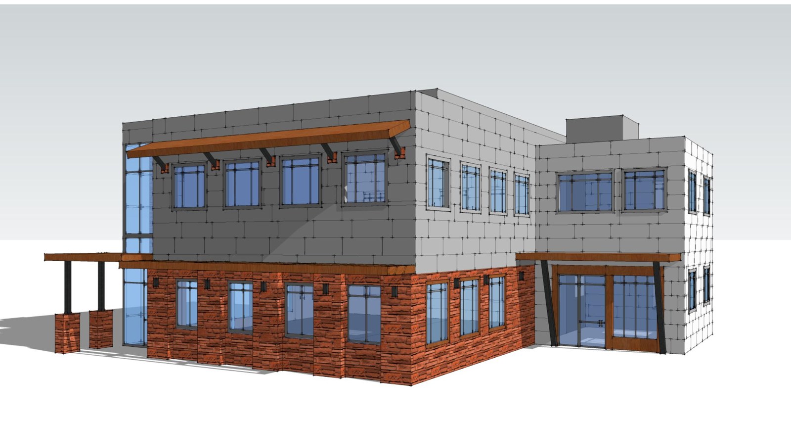 Wasatch Orthodontics, front corner rendering